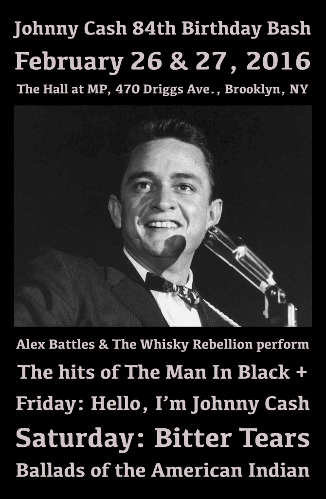 johnnycash84thbirthdaybashposterlavender